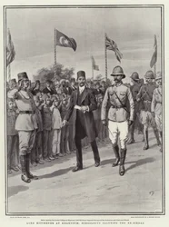Lord Kitchener at Khartoum, Schoolboys Saluting the Ex-Sirdar